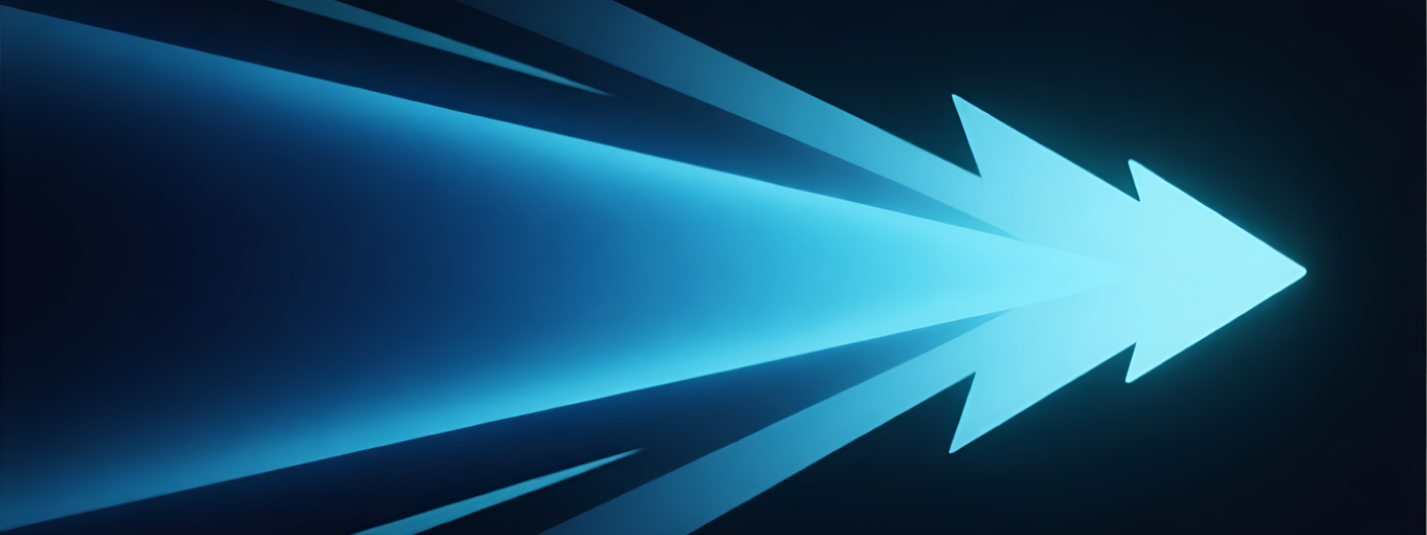 Abstract gradient banner arrows